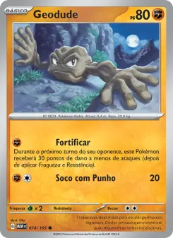 Carta Geodude da coleção 151