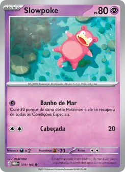 Carta Slowpoke da coleção 151