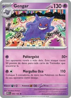 Carta Gengar da coleção 151