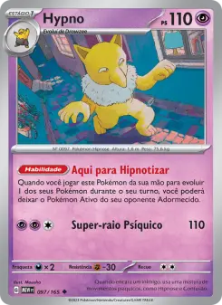 Carta Hypno da coleção 151