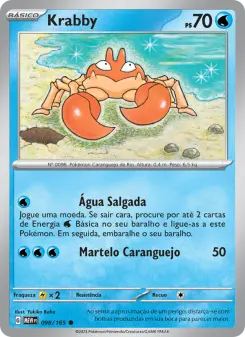 Carta Krabby da coleção 151