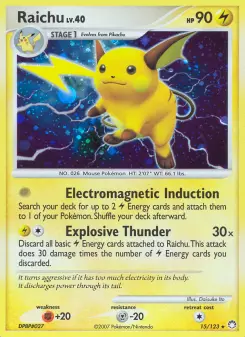 Carta Raichu da coleção Mysterious Treasures