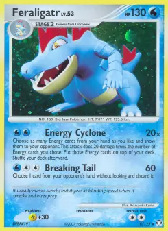 Carta Feraligatr da coleção Mysterious Treasures