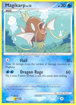 Carta Magikarp da coleção Mysterious Treasures