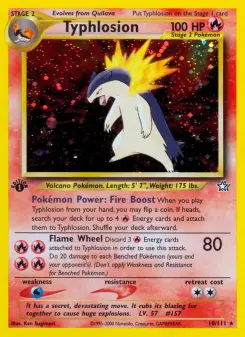 Cartas de Typhlosion