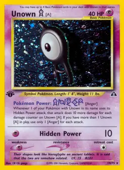 Cartas de Unown