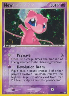 Carta Mew da coleção Nintendo Black Star Promos