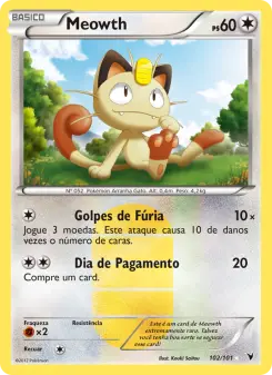 Carta Meowth da coleção Noble Victories