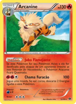 Carta Arcanine da coleção Next Destinies