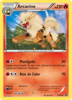 Carta Arcanine da coleção Next Destinies