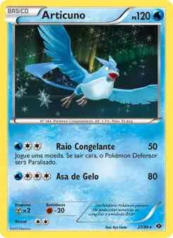 Carta Articuno da coleção Next Destinies