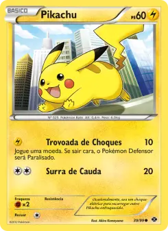 Carta Pikachu da coleção Next Destinies