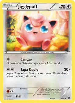 Carta Jigglypuff da coleção Next Destinies