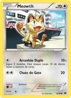 Carta Meowth da coleção Next Destinies