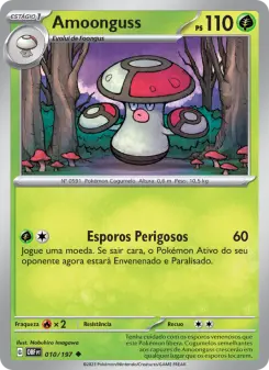 Carta Amoonguss da coleção Obsidian Flames