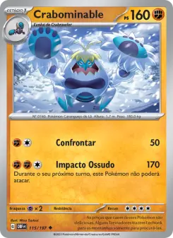 Carta Crabominable da coleção Obsidian Flames