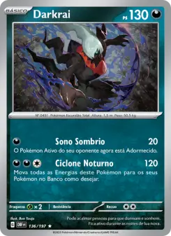 Carta Darkrai da coleção Obsidian Flames