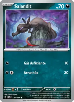 Carta Salandit da coleção Obsidian Flames