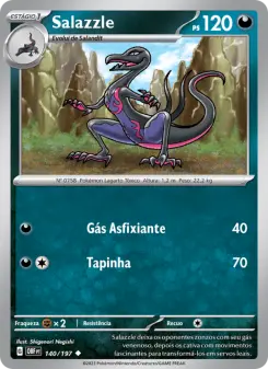 Carta Salazzle da coleção Obsidian Flames