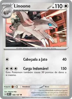 Carta Linoone da coleção Obsidian Flames