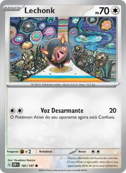 Carta Lechonk da coleção Obsidian Flames