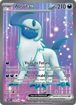 Carta Absol ex da coleção Obsidian Flames
