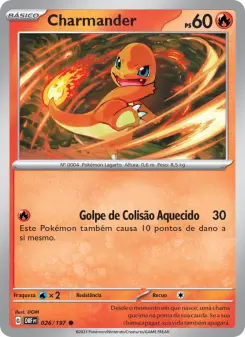 Carta Charmander da coleção Obsidian Flames