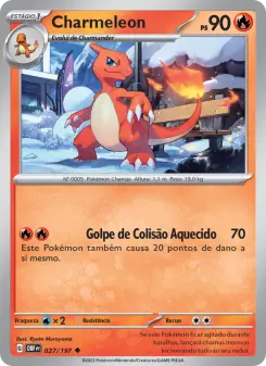 Carta Charmeleon da coleção Obsidian Flames