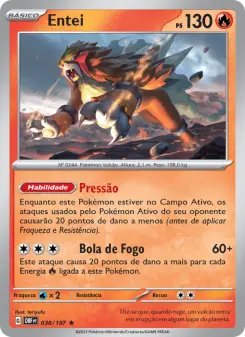 Carta Entei da coleção Obsidian Flames