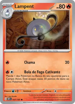 Carta Lampent da coleção Obsidian Flames