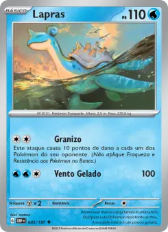 Carta Lapras da coleção Obsidian Flames