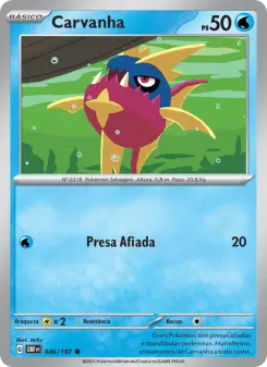 Carta Carvanha da coleção Obsidian Flames