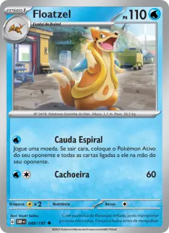 Carta Floatzel da coleção Obsidian Flames