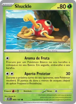 Carta Shuckle da coleção Obsidian Flames