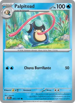 Carta Palpitoad da coleção Obsidian Flames
