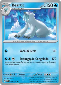 Carta Beartic da coleção Obsidian Flames