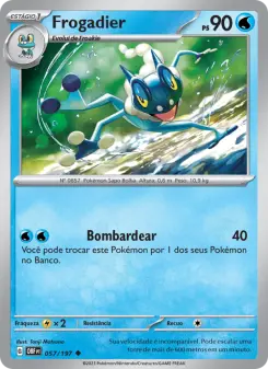 Carta Frogadier da coleção Obsidian Flames