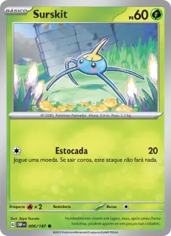 Carta Surskit da coleção Obsidian Flames