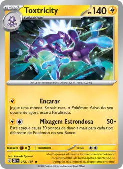 Carta Toxtricity da coleção Obsidian Flames