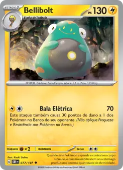 Carta Bellibolt da coleção Obsidian Flames