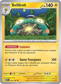 Carta Bellibolt da coleção Obsidian Flames