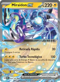 Carta Miraidon ex da coleção Obsidian Flames