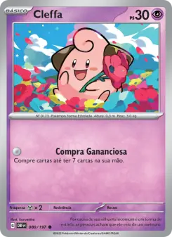 Carta Cleffa da coleção Obsidian Flames