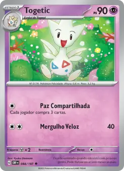 Carta Togetic da coleção Obsidian Flames