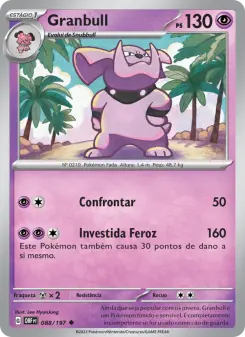 Carta Granbull da coleção Obsidian Flames