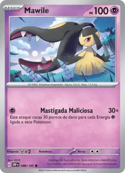Carta Mawile da coleção Obsidian Flames