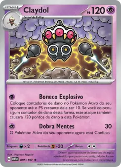 Carta Claydol da coleção Obsidian Flames
