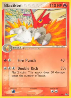 Carta Blaziken da coleção POP Series 1