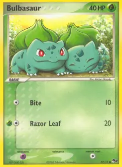 Carta Bulbasaur da coleção POP Series 2