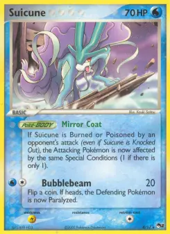 Carta Suicune da coleção POP Series 2